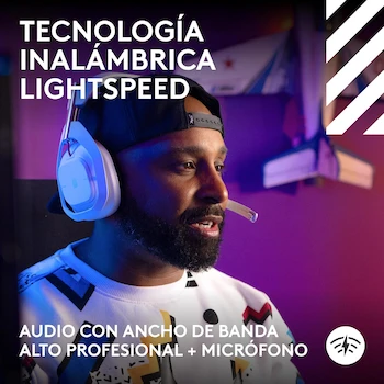 Imagen 4 de Logitech G Astro A50 Lightspeed Auriculares Inalámbricos para Juegos con Estación Base Gen 5 Blanco
