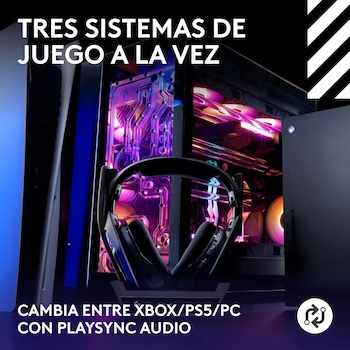 Imagen 2 de Logitech G Astro A50 Lightspeed Audífonos con Micrófono Inalámbricos para Juegos con Estación Base (Gen 5) - Negro