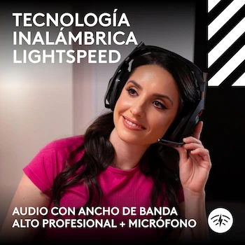 Imagen 4 de Logitech G Astro A50 Lightspeed Audífonos con Micrófono Inalámbricos para Juegos con Estación Base (Gen 5) - Negro
