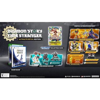 Imagen 2 de Digimon Story: Time Stranger Ultimate Retail Edition para PlayStation 5 - Incluye Juego Base, Tarjeta Coleccionable de Digimon y Contenido Digital Ultimate