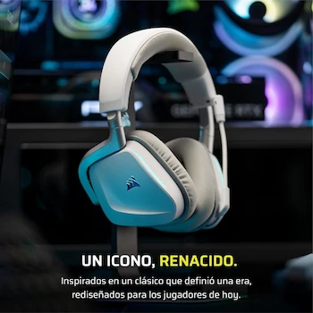 Imagen 2 de Corsair Void v2 Auriculares Inalámbricos Gaming Bluetooth Blanco