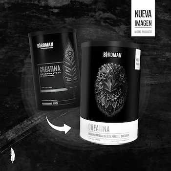 Imagen 4 de BIRDMAN Creatina Monohidratada En Polvo Sin Sabor 450g - 90 Servicios