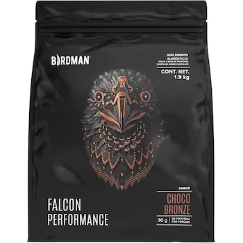 Imagen alusiva al producto Birdman Falcon Performance Proteína en Polvo Sabor Choco Bronze 1.9kg 50 Servicios