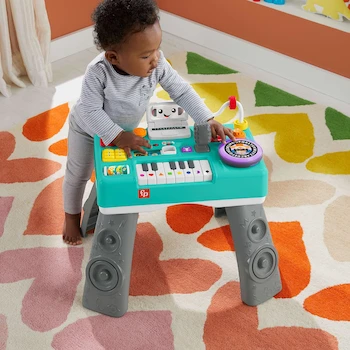 Imagen 2 de Fisher-Price Ríe y Aprende Mesa Musical Aprende Conmigo Modelo HJK45 Multicolor para Bebés de 6 a 36 Meses