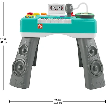 Imagen 3 de Fisher-Price Ríe y Aprende Mesa Musical Aprende Conmigo Modelo HJK45 Multicolor para Bebés de 6 a 36 Meses