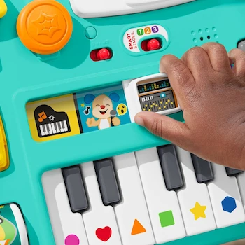 Imagen 4 de Fisher-Price Ríe y Aprende Mesa Musical Aprende Conmigo Modelo HJK45 Multicolor para Bebés de 6 a 36 Meses