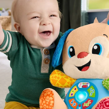 Imagen 2 de Fisher-Price Ríe y Aprende Perrito Aprende Conmigo Juguete para Bebés de 6 a 36 Meses Multicolor Modelo FPP53