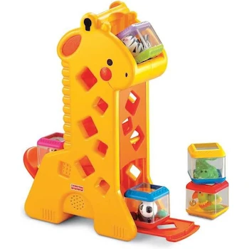 Imagen de referencia para Fisher-Price Mattel Peek-A-Blocks Jirafa Roja Juguete para Bebés Modelo B00008PW0J