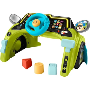 Imagen de referencia para Fisher-Price Ríe y Aprende Volante de Actividades Interactivas para Bebés de 6 Meses en Adelante, Modelo HYP34