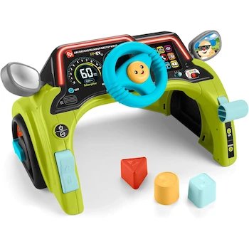 Imagen 5 de Fisher-Price Ríe y Aprende Volante de Actividades Interactivas para Bebés de 6 Meses en Adelante, Modelo HYP34