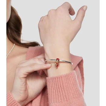 Imagen 2 de Pandora Charm Colgante Iron Man The Avengers Marvel Mujer Modelo 760268C01 Plata Esterlina Esmalte Rojo Amarillo Cristal Amarillo Circonitas Transparentes