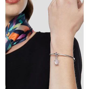 Imagen 2 de Pandora Charm Plata de Ley 925 Tortuga Marina con Cristal de Murano Azul Modelo 798939C02 Mujer