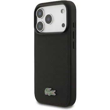 Imagen 2 de CG Mobile Lacoste Petit Pique Lacue Logo Compatible con MagSafe Funda para iPhone 17 Pro Negro