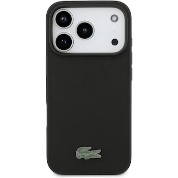 Imagen 3 de CG Mobile Lacoste Petit Pique Lacue Logo Compatible con MagSafe Funda para iPhone 17 Pro Negro