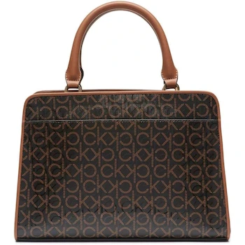 Imagen 2 de Calvin Klein Margot Novelty Medium Tote Bag con Relieve de Logotipo Texturizado en Color Negro