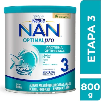 Imagen 5 de Nestlé Baby Me NAN Optipro 3 Fórmula Infantil, 800 g, 1 Unidad