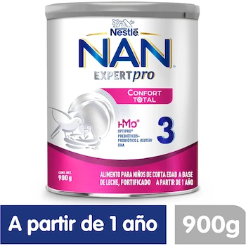 Imagen 5 de NAN 3 Fórmula en Polvo para Bebé Expert Pro Confort Total Alimento a Base de Leche Lata 900g