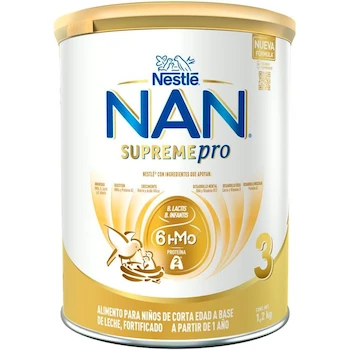 Imagen de referencia para Fórmula Infantil NAN 3 Supreme Pro a Partir de 1 Año Lata 1.2kg
