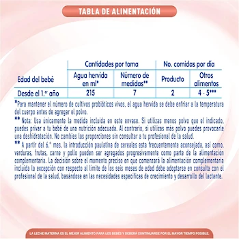 Imagen 2 de Fórmula Infantil NAN 3 Optimal Pro Baja en Lactosa para Niños de 1 a 3 Años Lata 800g
