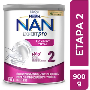 Imagen 5 de NAN Expert Pro Confort Total 2 Fórmula de Continuación para Lactantes de 6 a 12 Meses Lata 900 g