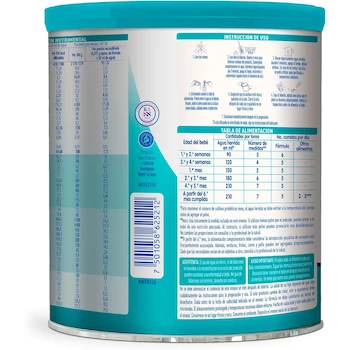 Imagen 3 de NAN Optimal Pro 1 Fórmula Infantil para Bebés de 0 a 6 Meses Lata 720 g