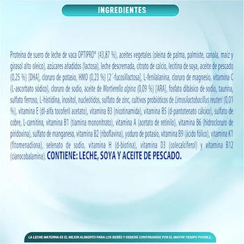 Imagen 5 de NAN Optimal Pro 1 Fórmula Infantil para Bebés de 0 a 6 Meses Lata 720 g