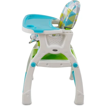 Imagen 4 de PRINSEL Sillita Alta Infantil Convertible Silla Alta para Bebé Kinder City Triangulos Verde de 6 Meses a 3 Años