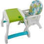 Miniatura de PRINSEL Sillita Alta Infantil Convertible Silla Alta para Bebé Kinder City Triangulos Verde de 6 Meses a 3 Años