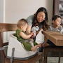 Miniatura de Ingenuity Baby Base 2-in-1 Asiento Elevador y de Piso para Bebé con Bandeja, Color Gris Pizarra