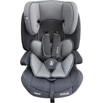 Imagen 3 de Silla de Carro para Bebé PRINSEL Booster 1 2 3 Gris/Negro de 9 Meses a 4 Años con Respaldo Removible