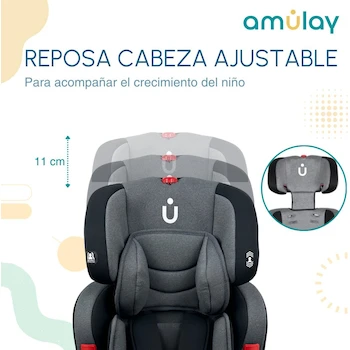 Imagen 5 de Autoasiento Booster Infanti Shell 9-36 kg Gris y Negro