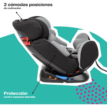 Imagen 3 de Autoasiento Cosco Progress Gris Convertible con Arnés de 5 Puntos