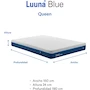Miniatura de Luuna Blue Colchón Queen Size Memory Foam en Caja