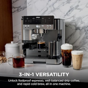 Imagen 4 de Cafetera Espresso Ninja Serie Luxe Café Premier Modelo ES601 Color Negro