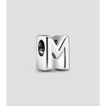Imagen de referencia para Pandora Charm Colgante Letra M en Plata Esterlina .925 con Circonia Cúbica Transparente Modelo 798363