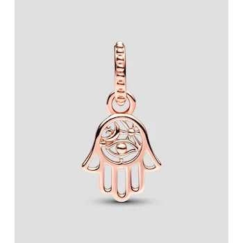 Imagen 3 de Pandora Moments Mano de Fátima Opal Charm 789144C00 Plata Esterlina S925 con Baño de Oro Rosa 14K