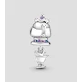 Miniatura de Pandora Charm Disney La Bella y la Bestia Sra. Potts y Chip en Plata Sterling 925 Esmalte Blanco y Negro 799015C01