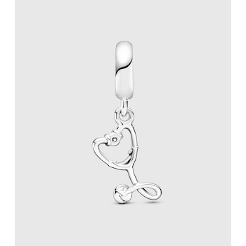 Imagen 3 de Pandora Charm Colgante Estetoscopio con Estampado Rosa y Circonita Cúbica 799590C01 Plata .925