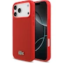 Miniatura de CG MOBILE Funda Lacoste Iconic Petit Piqué Policarbonato Duro Logo Metal para iPhone 17 Pro - Rojo