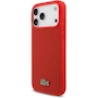 Miniatura de CG MOBILE Funda Lacoste Iconic Petit Piqué Policarbonato Duro Logo Metal para iPhone 17 Pro - Rojo