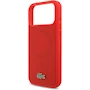 Miniatura de CG MOBILE Funda Lacoste Iconic Petit Piqué Policarbonato Duro Logo Metal para iPhone 17 Pro - Rojo