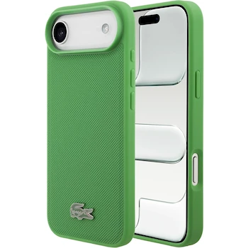 Imagen de referencia para CG Mobile Funda Magnética Premium Lacoste Iconic Petit Piqué Compatible con iPhone 15 / iPhone 14 / iPhone 13 con MagSafe Verde