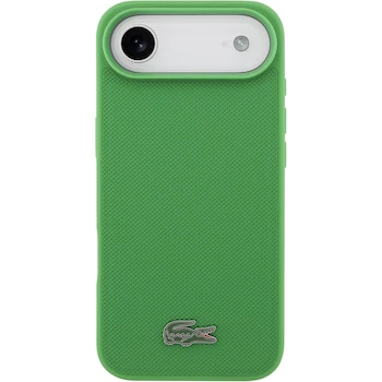 Imagen 2 de CG Mobile Funda Magnética Premium Lacoste Iconic Petit Piqué Compatible con iPhone 15 / iPhone 14 / iPhone 13 con MagSafe Verde
