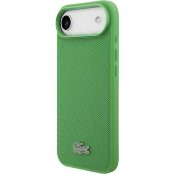 Imagen 4 de CG Mobile Funda Magnética Premium Lacoste Iconic Petit Piqué Compatible con iPhone 15 / iPhone 14 / iPhone 13 con MagSafe Verde