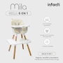 Miniatura de INFANTI Silla Alta para Bebé 3 en 1 Mila Beige Convertible de 6 Meses a 25 kg