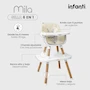 Miniatura de INFANTI Silla Alta para Bebé 3 en 1 Mila Beige Convertible de 6 Meses a 25 kg