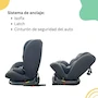 Miniatura de Autoasiento para Bebé Kinderkraft XPEDITION 2 Gris y Negro 0-36 kg Rotación 360° ISOFIX