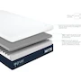 Miniatura de Sognare Notte Colchón Individual Memory Foam Azul Semi Firme 100x190x25 cm