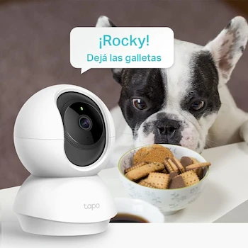 Imagen 2 de TP-Link Tapo TC70 Cámara de Seguridad Wi-Fi para Interiores 1080p Pan/Tilt 360° Blanca