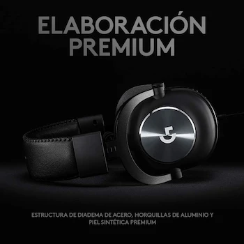 Imagen 5 de Logitech G PRO X Audífonos Gaming con Cable y Micrófono Blue VO!CE DTS Headphone:X 7.1 Controladores PRO-G 50mm Sonido Surround 7.1 para Esports PC PS Xbox Nintendo Switch - Negro